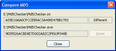 MD5Checker - Prüfsummen Checker compare_md5_2